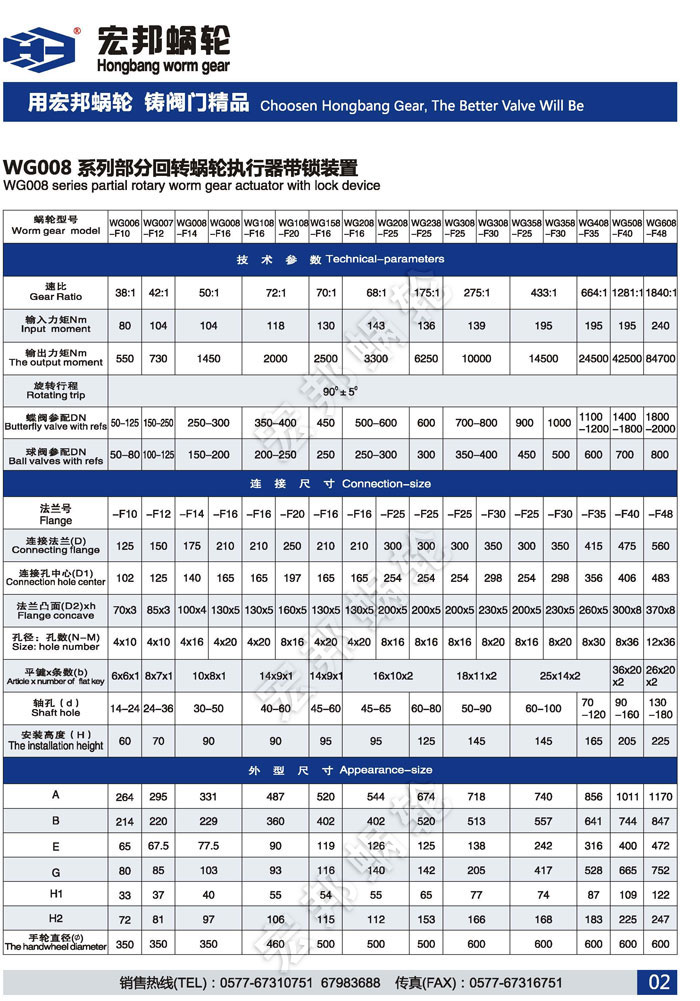 溫州宏邦蝸輪樣本